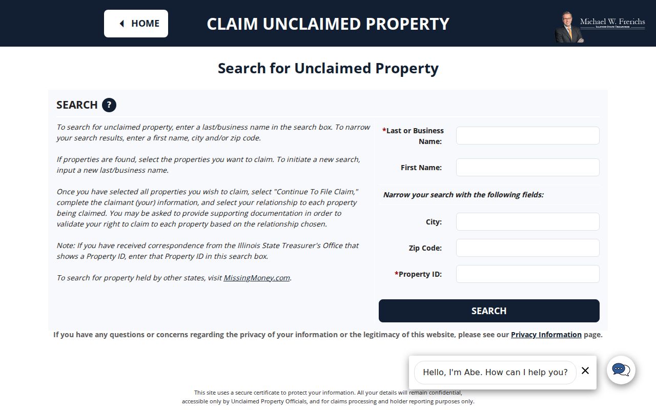 Illinois unclaimed property lookup among Naperville resident resources