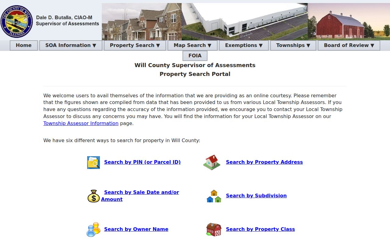 Naperville neighbors Will County property and address search