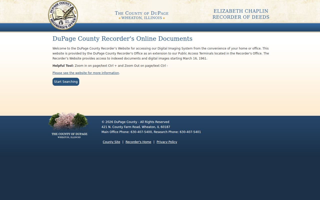 Naperville previous residents DuPage Recorder historic index