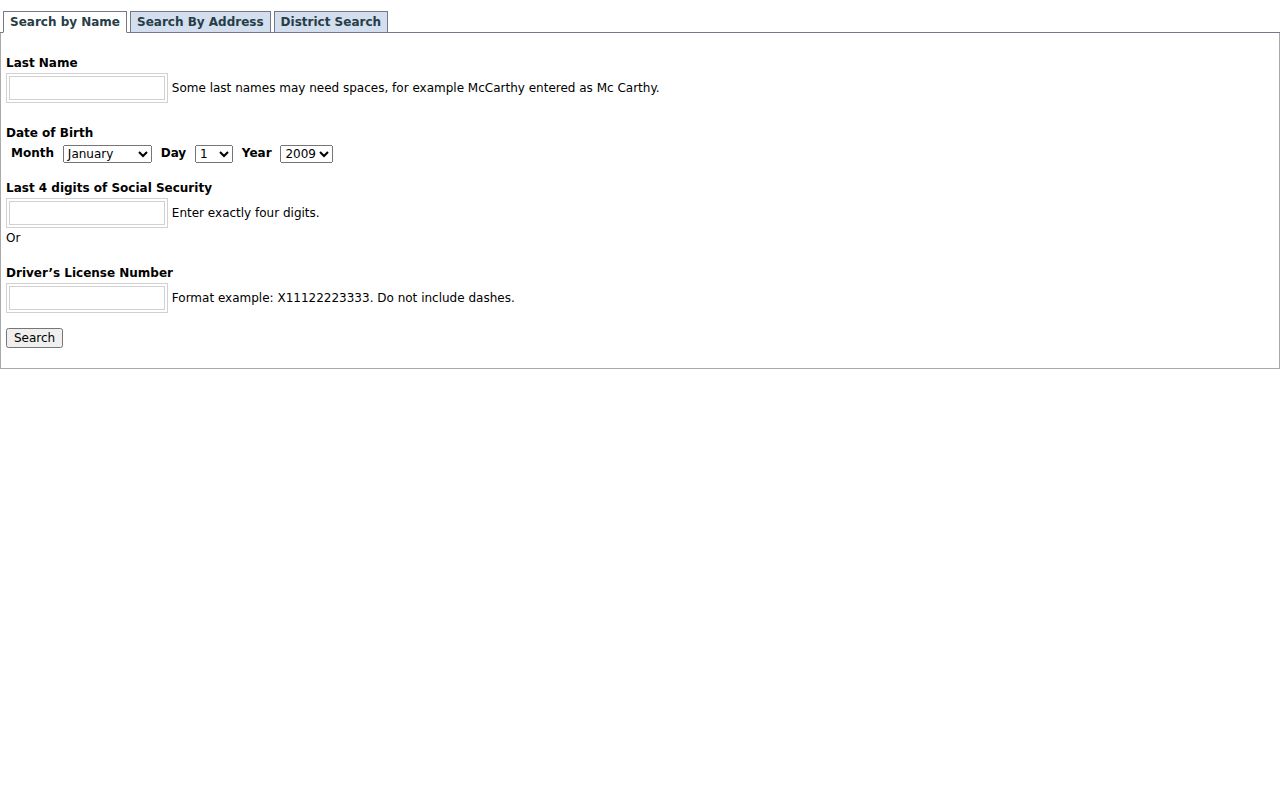 DuPage voter lookup identity and address fields for Naperville